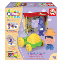 Skladačka Kiubis 3D Blocks & Stories The Little Donkey´s stable Educa 2 figúrky s traktorom a st