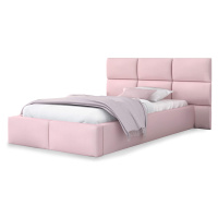 GM Čalúnená posteľ 120x200 s úložným priestorom Dony - ružová