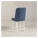 Jídelní židle VINA tmavě modrá/bílá