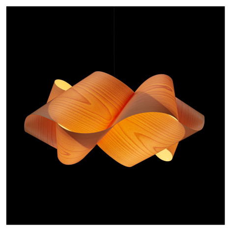 LZF Swirl svietidlo čierna Ø 54 cm prírodný buk LZF LamPS