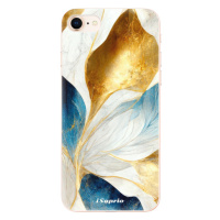 Odolné silikónové puzdro iSaprio - Blue Leaves - iPhone 8