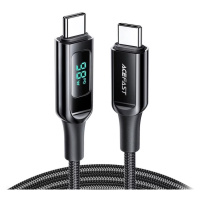 Kábel Cable USB-C to USB-C Acefast C6-03 with display, 100W, 2m (black)