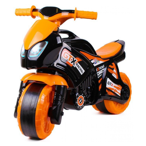 Odrážadlo motorka oranžovo-čierna Teddies