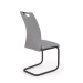 HALMAR K371 jedálenská stolička sivá / chróm