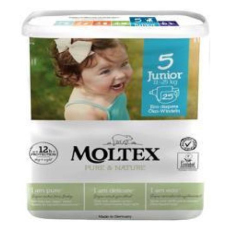 MOLTEX Pure&Nature Plienky jednorazové 5 Junior (11-25 kg) 25 ks