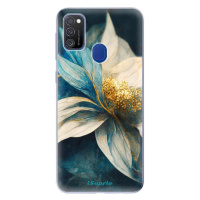Odolné silikónové puzdro iSaprio - Blue Petals - Samsung Galaxy M21