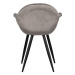 Sivé zamatové jedálenské stoličky v súprave 2 ks Forli – LABEL51