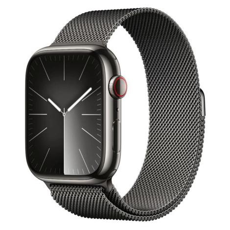 APPLE WATCH SERIES 9 GPS + CELLULAR 45MM GRAPHITE STAINLESS STEEL CASE GRAPH.MILANESE LOOP,MRMX3