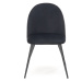 HALMAR K478 jedálenská stolička čiernobiely vzor / čierna