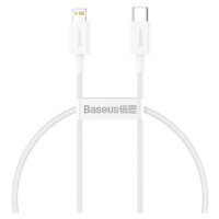 Kábel Baseus Superior Series Cable USB-C to Lightning, 20W, PD, 0,25m (white) (6953156205291)