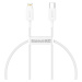 Kábel Baseus Superior Series Cable USB-C to Lightning, 20W, PD, 0,25m (white) (6953156205291)