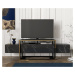 TV stolík Bianco čierny/zlatý
