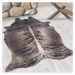 Kusový koberec Etosha 4115 brown (tvar kožešiny) - 100x135 tvar kožešiny cm Ayyildiz koberce