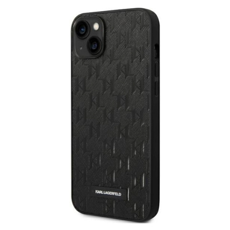 Plastové puzdro Karl Lagerfeld na Apple iPhone 14 Plus KLHCP14MSAKLHPK Saffiano Monogram čierne