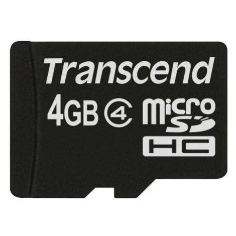 Karta TRANSCEND MicroSDHC 4 GB triedy 4, bez adaptéra