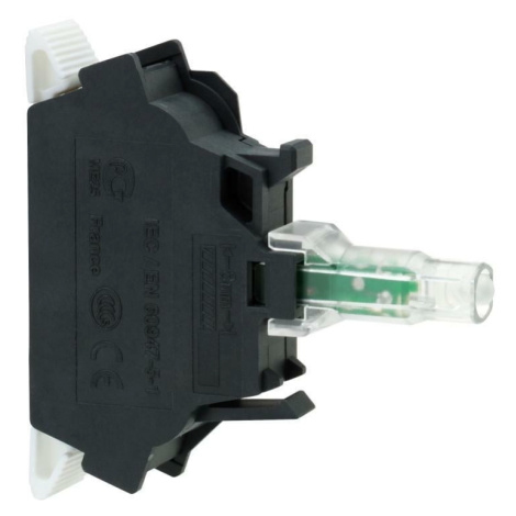 Objímka LED zelená-pružná-24V AC/DC