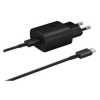 Samsung sieťová nabíjačka EP-TA800EBE + kábel EP-DG980BBE USB-C, 25W, čierna, (bulk)