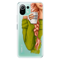 Odolné silikónové puzdro iSaprio - My Coffe and Redhead Girl - Xiaomi Mi 11 Lite