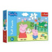 Puzzle Prasiatko Peppa / modré plavky Zábava s priateľmi 33x22cm 60 dielikov v krabičke 21x14x4c