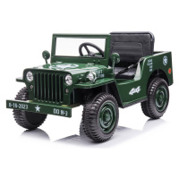 mamido  Detský elektrický jeep Willys Star 4x4 tmavo zelený