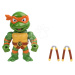 Figúrka zberateľská Turtles Michelangelo Jada kovová s pohyblivými ramenami výška 10 cm