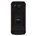 EVOLVEO StrongPhone W4, vodeodolný odolný telefón Dual SIM, čierno-červený