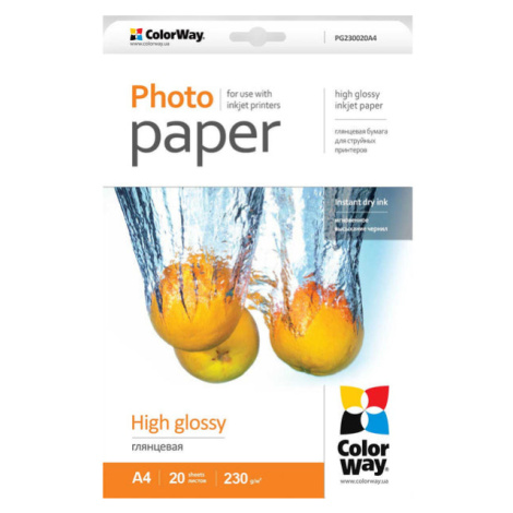 Fotopapier colorway A4, 230g/m2, 20ks/bal (PG230020A4)