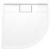 OMNIRES - BROOKLYN akrylátová sprchová vanička štvrťkruh, 90 x 90 cm biela lesk /BP/ BROOKLYN90/