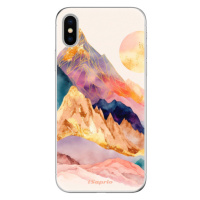 Odolné silikónové puzdro iSaprio - Abstract Mountains - iPhone X