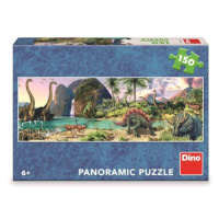 Dino DINOSAURI U JEZERA 150 panoramic Puzzle