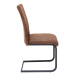 LuxD 21786 Konzolová stolička Douglas antik hnedá - čierna