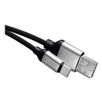 EMOS Nabíjací a dátový kábel USB-A 2.0 / USB-C 2.0, 1 m, čierny, 2335072501