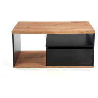 Expedo Konferenčný stolík VARDAR, 110x50x60, dub wotan/čierna