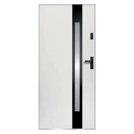 Dvere vchodové Temida S68 90P biele MERKURY MARKET