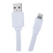 Avacom USB kabel (2.0), USB A samec - Apple Lightning samec, 1.2m, plochý, bílý, box, 120 cm, bí