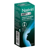 NASIVIN nosové kvapky 0,05 % 1 x 10 ml