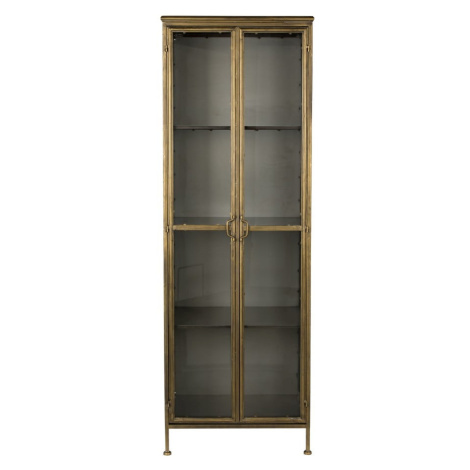 Kovová vitrína v zlatej farbe 64x184 cm Gertlush – Dutchbone