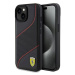 Kryt Ferrari FEHCP15SPWAK iPhone 15 6.1" black hardcase Perforated Waves Metal Logo (FEHCP15SPWA