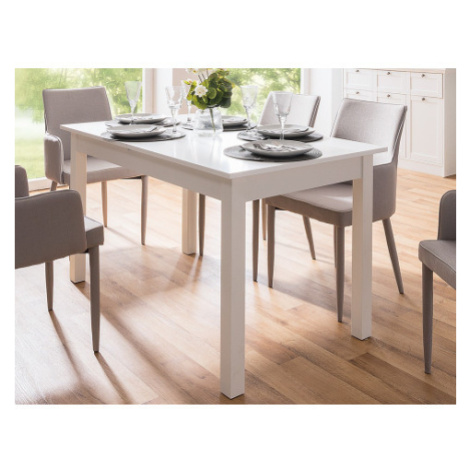 Rozkladací jedálenský stôl Coburg 137x80 cm, biely% Asko