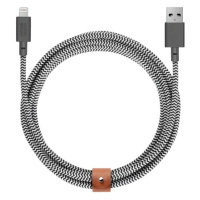 Kábel Native Union Belt Cable XL Lightning 3m, zebra (BELT-L-ZEB-3-NP)