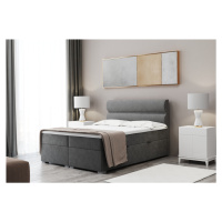 Expedo Čalúnená posteľ boxspring FELTA + topper, 180x200, riviera 91