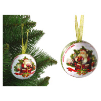 mamido Vianočné čačky Kovová dekorácia na vianočný stromček Santa Claus na vianočnom stromčeku