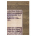Béžový vlnený koberec 133x180 cm Braids – Agnella