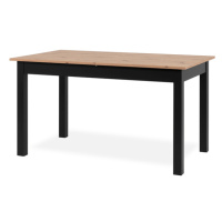 Sconto Jedálenský stôl BUD dub artisan/čierna, 140x80 cm