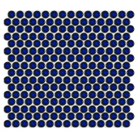 Keramická mozaika Premium Mosaic modrá 30x31 cm lesk MOS19DBL