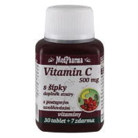MEDPHARMA Vitamín C 500 mg s šípkami, predĺžený účinok 37 tabliet