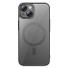 Kryt Baseus Glitter Transparent Magnetic Case and Tempered Glass set for iPhone 14 Plus (black)