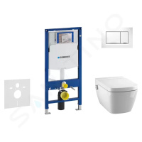 GEBERIT - Duofix Modul na závesné WC s tlačidlom Sigma30, biela/lesklý chróm + Tece One - sprcho