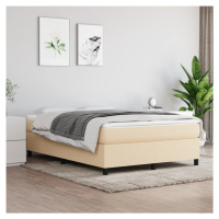 vidaXL Rám na boxspring krémový látka 140x190 cm