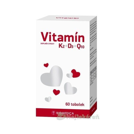 Biomedica Vitamín K2+D3+Q10 60 toboliek